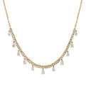 Eternelle Diamond Necklace with Floating Pear Diamonds