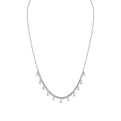 Eternelle Diamond Necklace with Floating Pear Diamonds