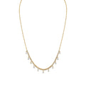 Eternelle Diamond Necklace with Floating Pear Diamonds