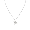 Solaz Sun Diamond Necklace with Bezel Diamond