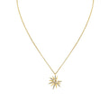 Solaz Sun Diamond Necklace with Bezel Diamond
