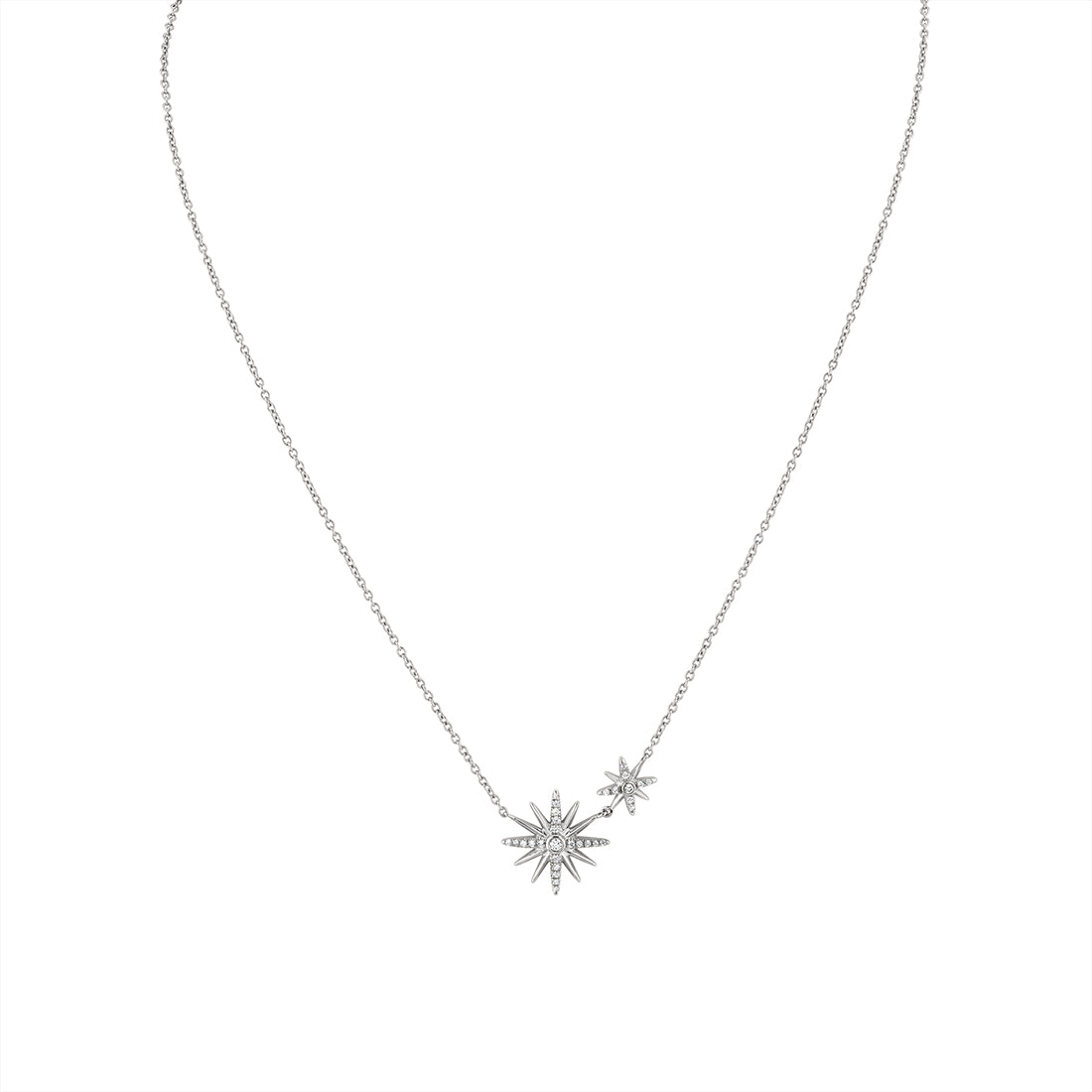 Solaz Sun Bursts Diamond Necklace