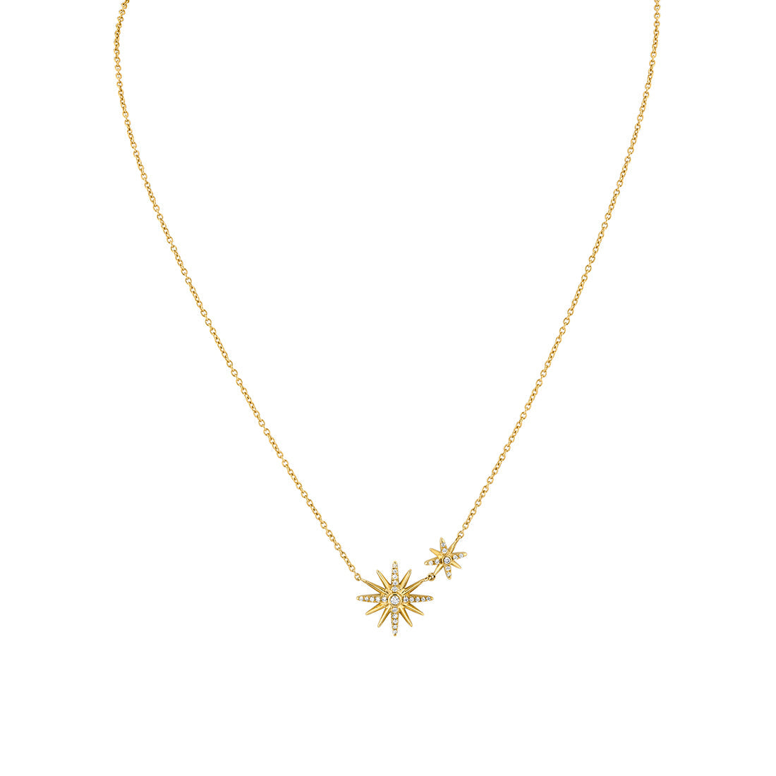 Solaz Sun Bursts Diamond Necklace