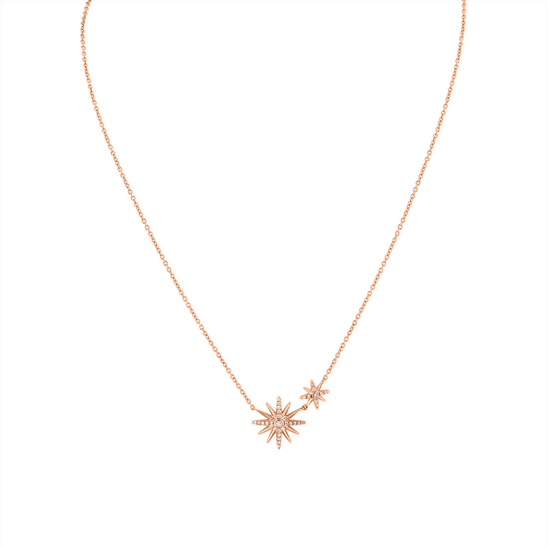 Solaz Sun Bursts Diamond Necklace