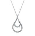 Classic Double Drop Diamond Pendant