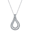 Classic Double Drop Diamond Pendant