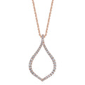 Classic Rose Gold Diamond Pendant