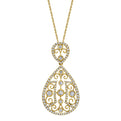 Pear Shaped Diamond Pendant