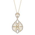 Pear Shaped Modern Vintage Diamond Pendant