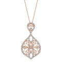Pear Shaped Modern Vintage Diamond Pendant
