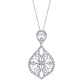 Pear Shaped Modern Vintage Diamond Pendant