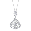 Pear Shaped Modern Vintage Diamond Pendant