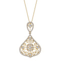 Pear Shaped Modern Vintage Diamond Pendant