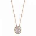 Classic Pave Diamond Oval Shaped Pendant