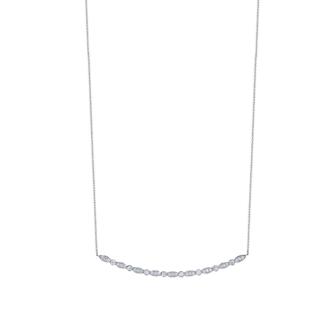 Vintage Marquise and Round Brilliant Diamond Pendant