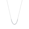 Modern Bezel Set Diamond Pendant