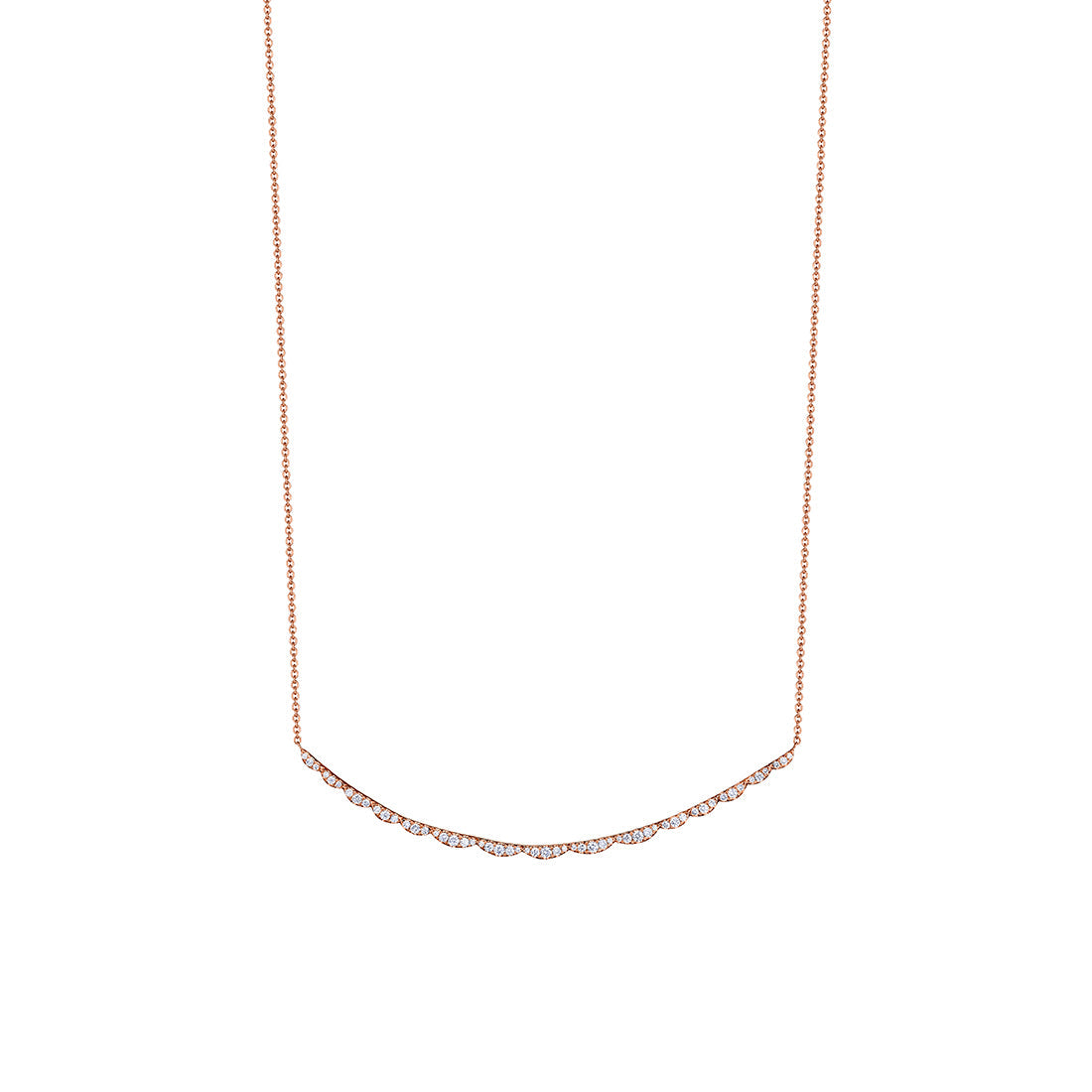 Scallop Diamond Pendant