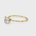14K Yellow Gold Round Brilliant Diamond Solitaire