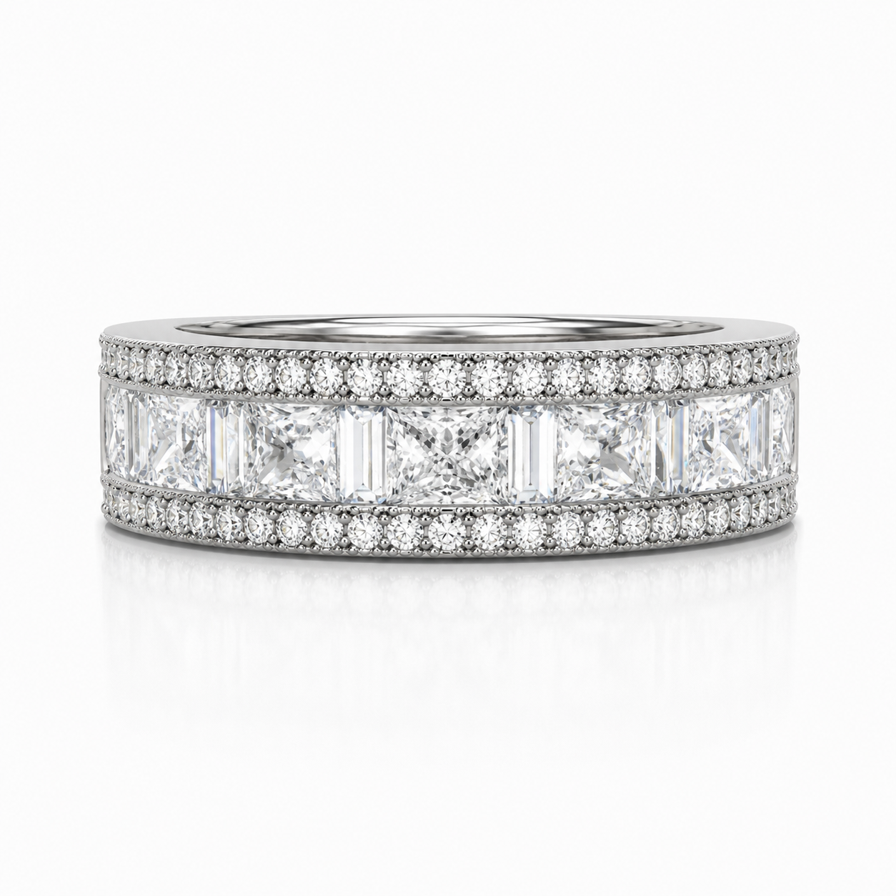 White Gold and Diamond Fashion Ring
