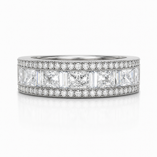 White Gold and Diamond Fashion Ring