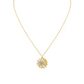 Solaz Sun Burst Diamond Medallion Pendant