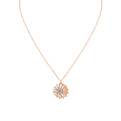 Solaz Sun Burst Diamond Medallion Pendant