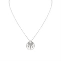 Solaz Sun Rays Shell Diamond Pendant