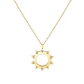 Solaz Spaced Diamond Open Sun Pendant