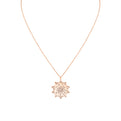Solaz Sun Spaced Diamond Pendant
