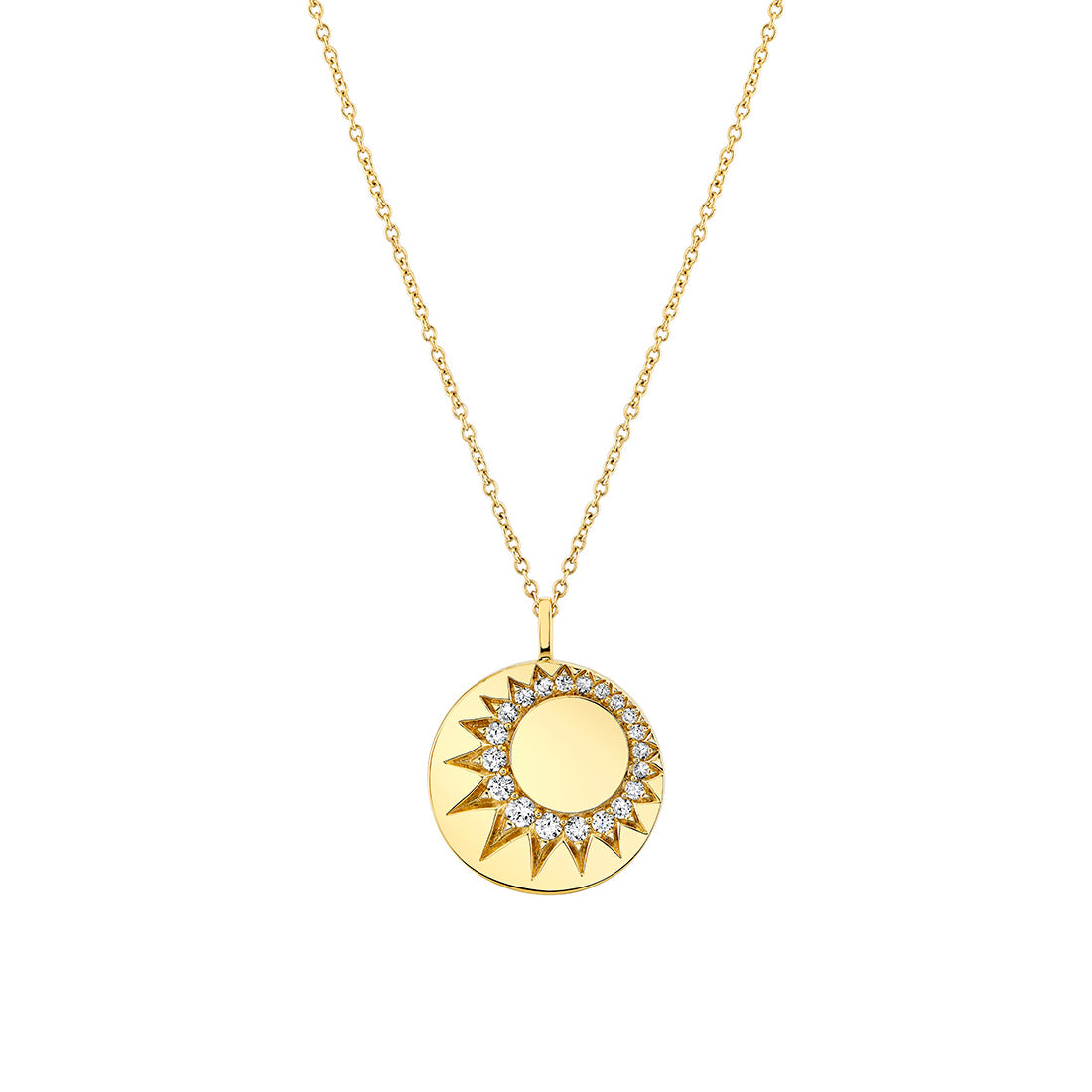 Solaz Sun Rays Diamond Pendant