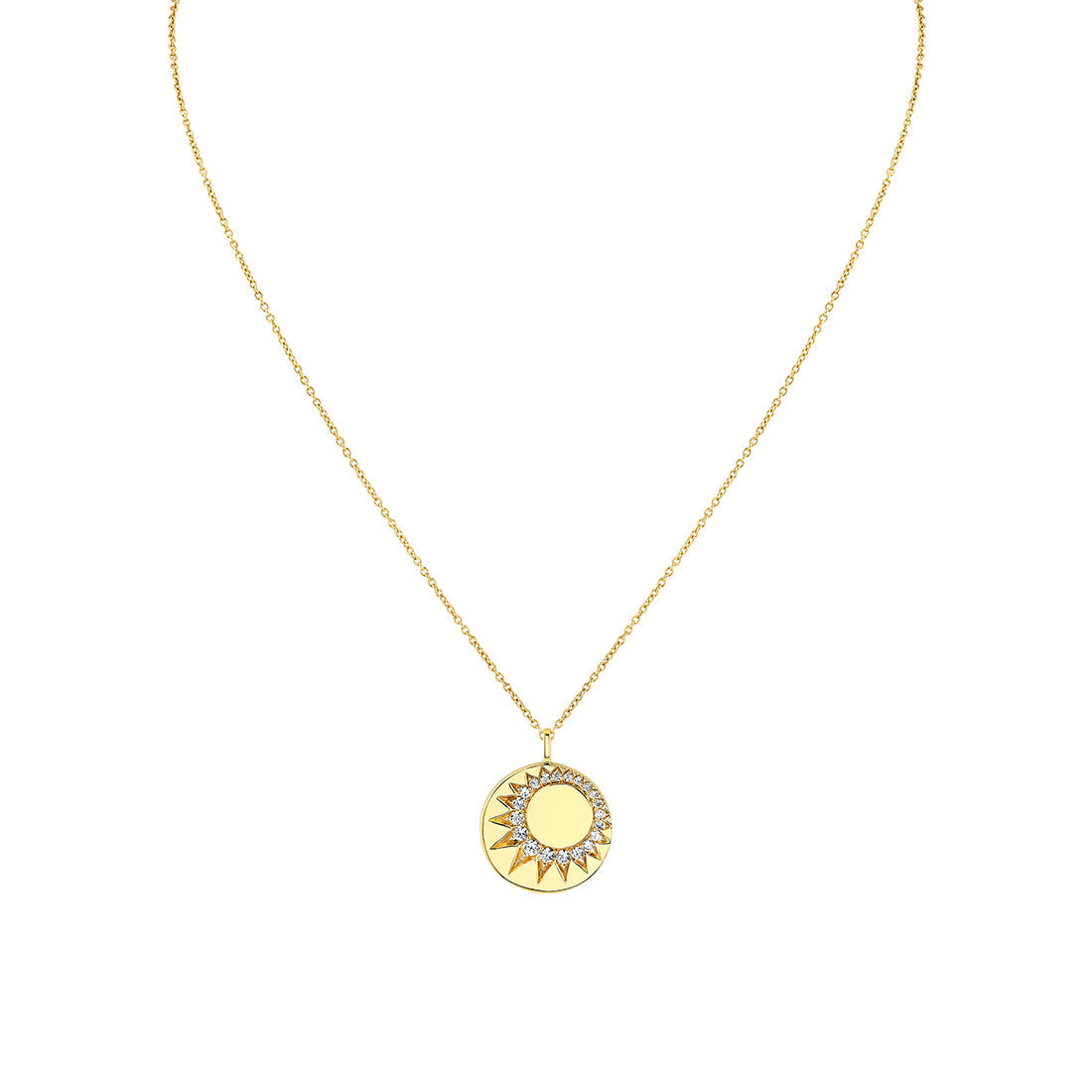 Solaz Sun Rays Diamond Pendant