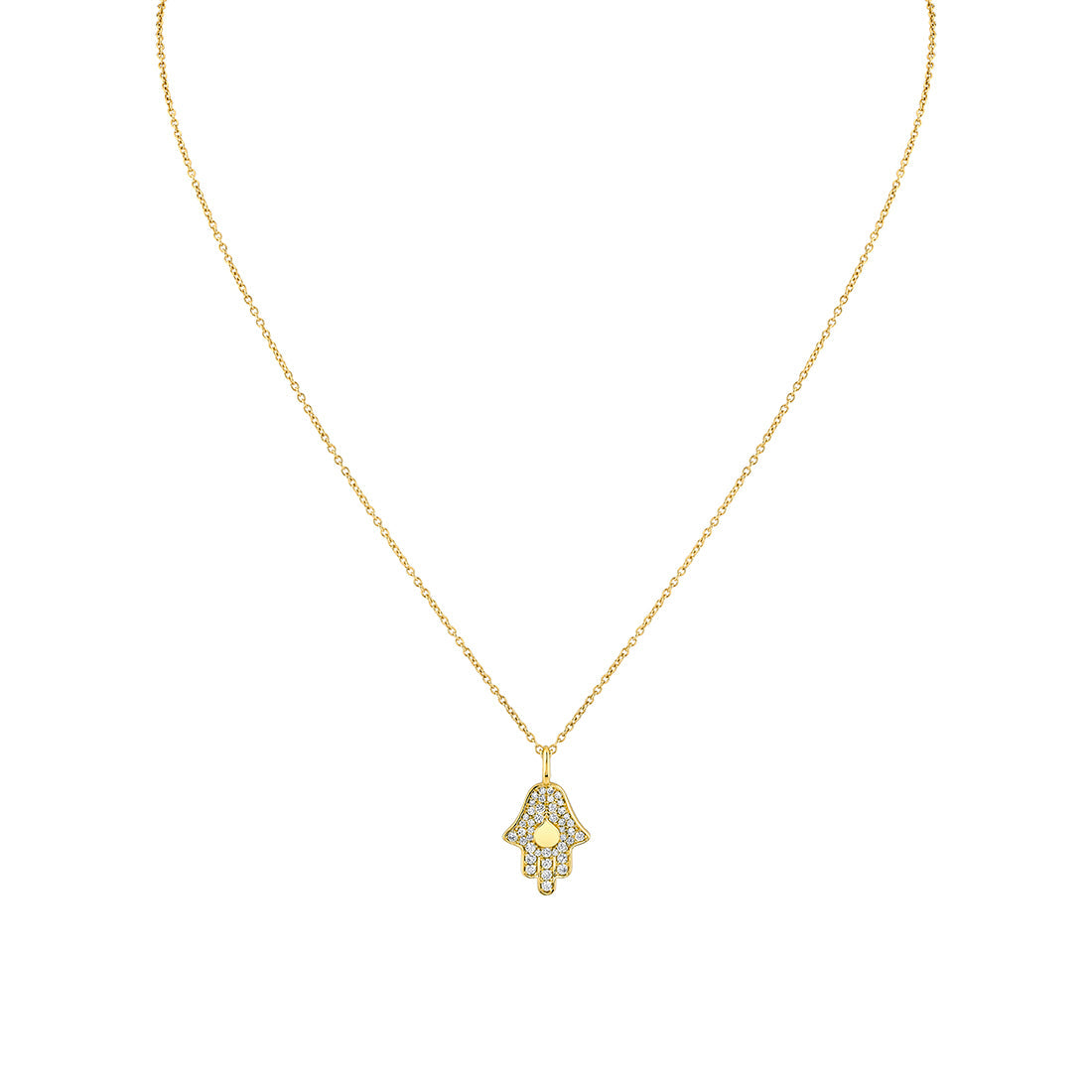 Eternelle Diamond Hamsa Hand Pendant