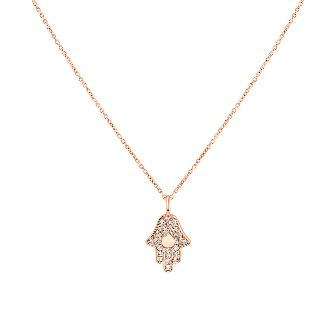 Eternelle Diamond Hamsa Hand Pendant