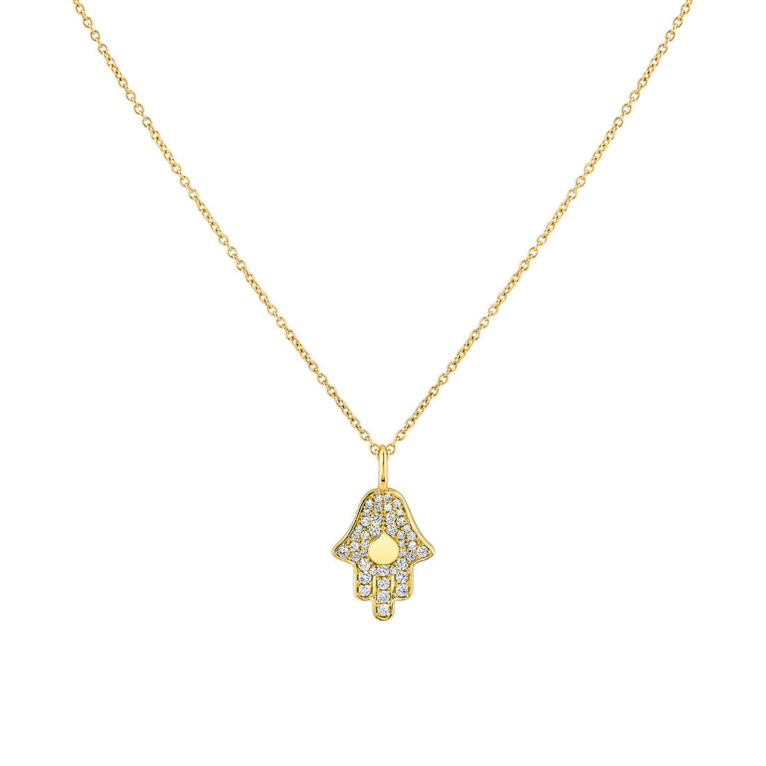 Eternelle Diamond Hamsa Hand Pendant