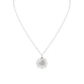 Lineaire Fine Line Diamond Medallion Pendant