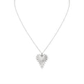 Lineaire Fine Line Diamond Heart Pendant