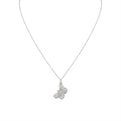 Lineaire Fine Line Shell Butterfly Diamond Pendant