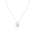 Lineaire Fine Line Diamond Heart Pendant