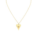 Lineaire Fine Line Diamond Heart Pendant