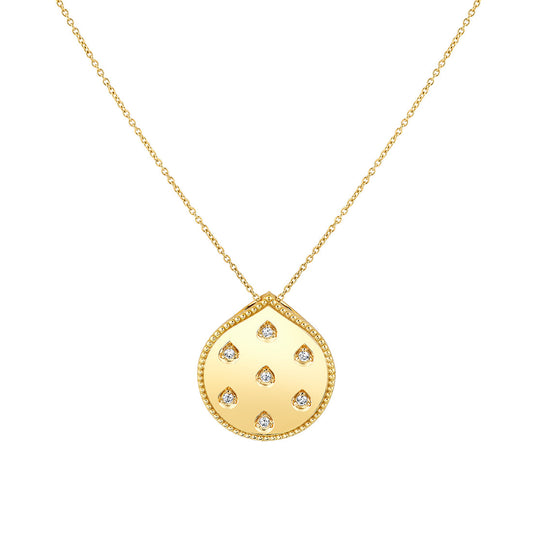 Shell Heritage Shell Spaced Diamond Pendant