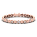 Diamond Cluster Honeycomb Bracelet