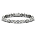 Diamond Cluster Honeycomb Bracelet