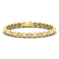 Diamond Cluster Honeycomb Bracelet