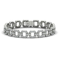 Diamond Open Honeycomb Link Bracelet