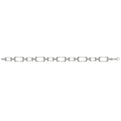 Diamond Accent East West Open Oval Link Bracelet