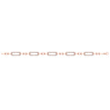 Diamond East West Open Oval Link Bracelet