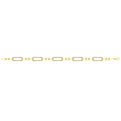 Diamond East West Open Oval Link Bracelet