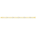 Diamond Open Tear Drop and Multi Tear Drop Link Bracelet