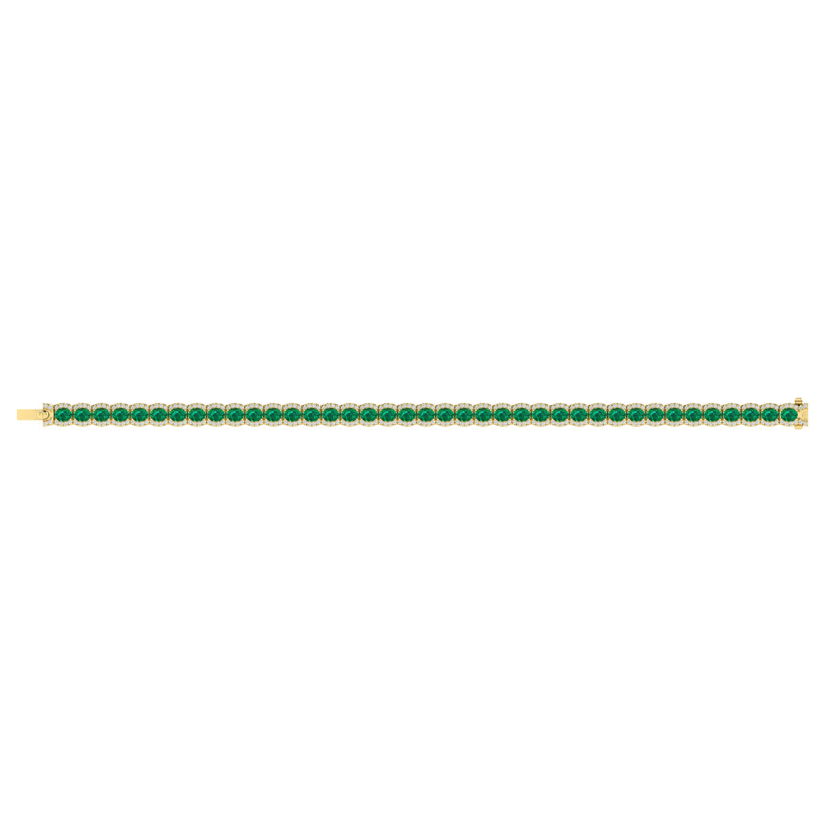 Diamond and Emerald Bracelet