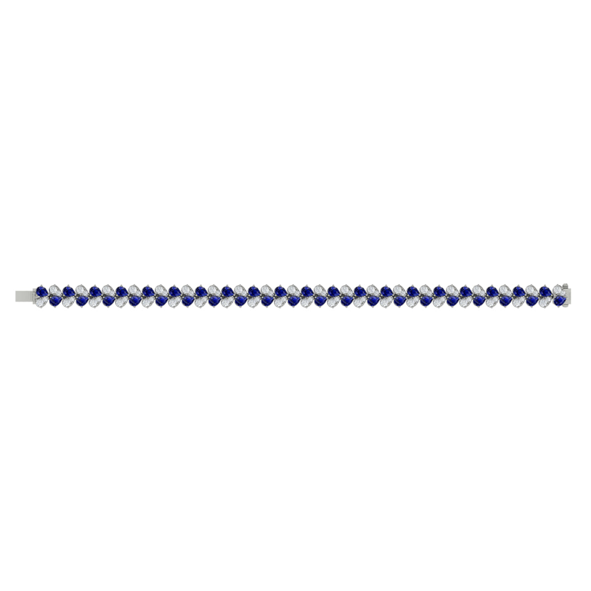 Diamond and Sapphire Bracelet